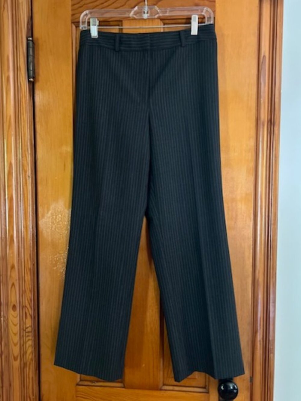 AK ANNE KLEIN  Pin Striped Stretch Lined Dress Pants Slacks Women's 2